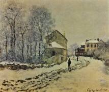 La neige à Argenteuil (Claude Monet) - Muzeo.com