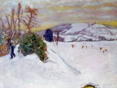 La neige à Dauphine (Pierre Bonnard) - Muzeo.com