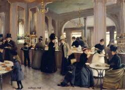 La pâtisserie Gloppe, avenue des Champs-Elysées (Jean Béraud) - Muzeo.com