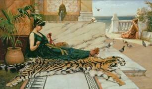 La Peau de Tigre (John William Godward) - Muzeo.com