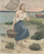 La pêcheuse (Pierre Puvis de Chavannes) - Muzeo.com