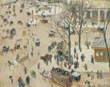 La Place du Théâtre Français (Camille Pissarro) - Muzeo.com