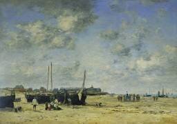 La plage de Berck (Eugène Boudin) - Muzeo.com