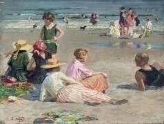 La plage de Manhattan (Edward Henry Potthast) - Muzeo.com