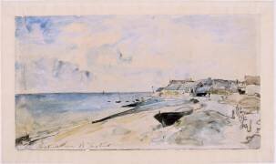 La plage de Sainte Adresse (Johan Barthold Jongkind) - Muzeo.com