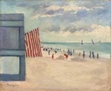 La plage du Touquet (Henri-Charles Manguin) - Muzeo.com