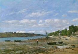 La plage à marée basse (Eugène Boudin) - Muzeo.com