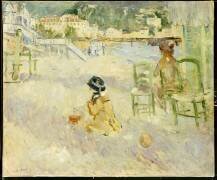 La Plage à Nice (Berthe Morisot) - Muzeo.com