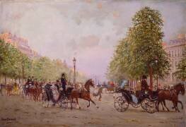 La promenade sur les Champs-Elysées (Jean Béraud) - Muzeo.com