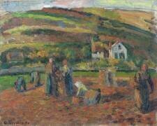 La récolte des pommes de terre (Camille Pissarro) - Muzeo.com