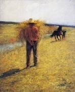 La récolte du foin (Plinio Nomellini) - Muzeo.com