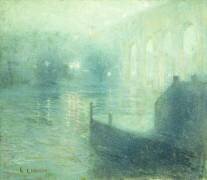 La rivière Harlem la nuit (Ernest Lawson) - Muzeo.com