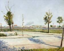 La Route de Gennevilliers : faubourg de Paris (Paul Signac) - Muzeo.com