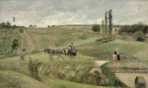 La Route d'Ennery, près de Pontoise (Camille Pissarro) - Muzeo.com