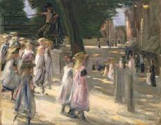 La route vers l'école d'Edam (Max Liebermann) - Muzeo.com