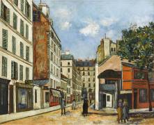 La Rue Bayen à Paris (Maurice Utrillo) - Muzeo.com