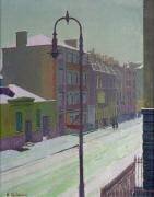 La rue de Londres dans la neige (Harold Gilman) - Muzeo.com