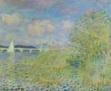 La Seine à Chatou près d'Argenteuil (Claude Monet) - Muzeo.com