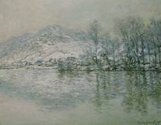La Seine à Port Villez en hiver (Claude Monet) - Muzeo.com