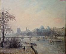 La Seine et le Louvre (Camille Pissarro) - Muzeo.com