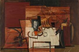 La table devant le balcon (Louis Marcoussis) - Muzeo.com