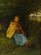 La tricoteuse (Jean-François Millet) - Muzeo.com