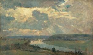 La vallée de la Seine près d'Oissel (Albert Lebourg) - Muzeo.com