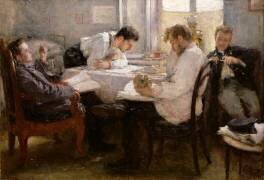 La veille de l'examen (Leonid Osipovic Pasternak) - Muzeo.com