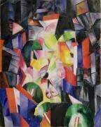 La Ville dans la Nuit, 1919 (Alexandra Exter) - Muzeo.com
