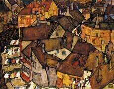 La ville de Krumau (Egon Schiele) - Muzeo.com