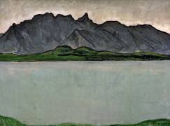 Lac de Thoune avec la chaîne du Stockhorn (Ferdinand Hodler) - Muzeo.com
