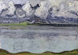 Lac de Thoune avec la chaîne du Stockhorn (Ferdinand Hodler) - Muzeo.com