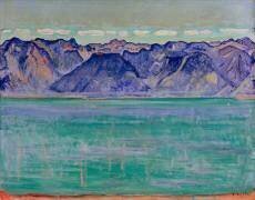 Lac Léman et mont Savoy (Ferdinand Hodler) - Muzeo.com