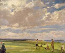 Lady Astor playing golf at North Berwick (John Lavery) - Muzeo.com