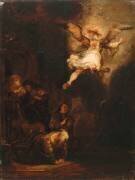 L'Ange Raphaël quittant Tobie (Eugène Delacroix) - Muzeo.com