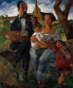 L'artiste et sa famille à La Clarté (Georges Sabbagh) - Muzeo.com