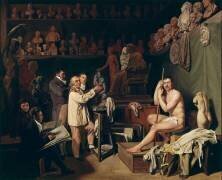 L'Atelier du sculpteur Jean Houdon en 1804 (Maurice Lecesne) - Muzeo.com