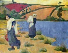 Lavandières à la rivière Laita (Paul Serusier) - Muzeo.com