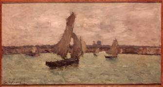 L'avant-port de Dieppe (Albert Lebourg) - Muzeo.com