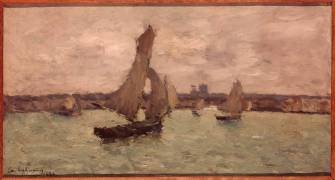 L'avant-port de Dieppe (Albert Lebourg) - Muzeo.com