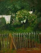 Laverie dans le jardin à Kandern (August Macke) - Muzeo.com
