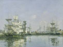 Le Bassin de Deauville (Eugène Boudin) - Muzeo.com