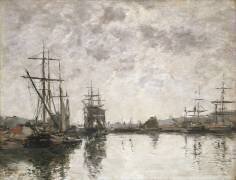 Le Bassin de Deauville (Eugène Boudin) - Muzeo.com