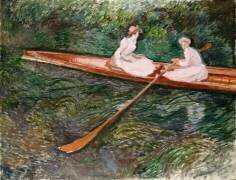Le bateau à rames rose (Claude Monet) - Muzeo.com