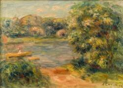Le bateau sur le lac (Auguste Renoir) - Muzeo.com