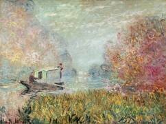 Le Bateau-atelier sur la Seine (Claude Monet) - Muzeo.com