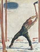 Le bûcheron (der Holzfäller) (Ferdinand Hodler) - Muzeo.com