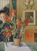 Le cactus de Brita (Carl Larsson) - Muzeo.com