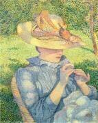 Le Chapeau de Paille (Theo van Rysselberghe) - Muzeo.com