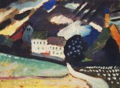 Le château de Murnau et l'église II (Wassily Kandinsky) - Muzeo.com